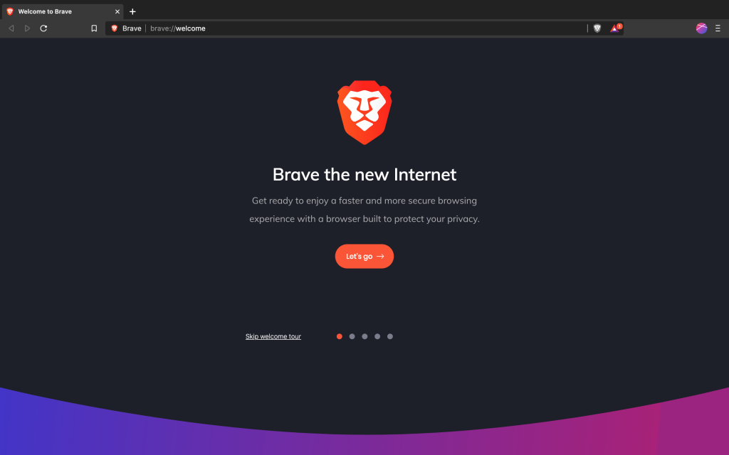 Brave Browser Page